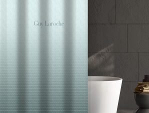 Κουρτίνα Μπάνιου Guy Laroche Christy Aqua Grey 180×185