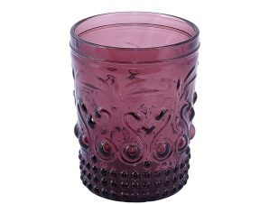 Ποτήρια Ουίσκι 400ml (Σετ 6τμχ) Espiel Embossed Purple HOC1006